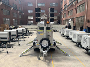 Torre de Luz Solar LED de 6x320w, Mástil Hidráulico de 9m, Móvil, Portátil, Alimentación por CC, Compra Directa de Fábrica OEM - Product Image 2