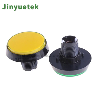 60mm Flat LED <strong>Push</strong> <strong>Button</strong> <strong>Switch</strong> 5 Colors Bulk Stock Custom Color/Light/Wiring for <strong>Arcade</strong> Vending <strong>Machines</strong> Durable Plastic 250V - Product Image 5