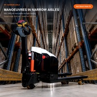 Transpalette Électrique 2000kg Entièrement Électrique avec Plateforme, Levée 200mm, Moteur DC, Batterie Plomb-Acide - Distributeur Grossiste