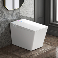 Cuvettes de toilette intelligentes montées au sol pour hôtels modernes Ensemble de toilettes électroniques en céramique automatique et intelligente pour salle de bains