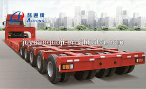 Semi <span class=keywords><strong>remorque</strong></span> Lowboy 100T/Cinq lignes Dix essieux Semi <span class=keywords><strong>remorque</strong></span> robuste de 150 tonnes pour transporter l'équipement lourd à vendre - Product Image 3