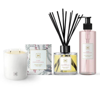 Bouteille en verre de diffuseur d'huile essentielle de diffuseur de roseau d'arome de haute qualité de luxe avec le bâton de roseau de rotin pour l'usage à la maison de salle de bains