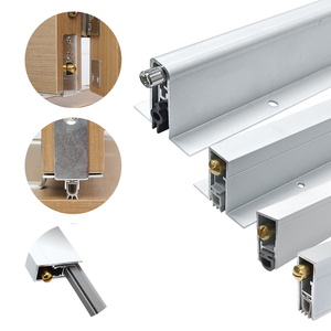 Solution Premium Moderne en Aluminium pour l'Isolation Phonique et la Réduction des Courants d'Air – Bande d'Étanchéité Automatique pour Bas <span class=keywords><strong>de</strong></span> <span class=keywords><strong>Porte</strong></span> Extérieure Facile à Installer - Product Image 2