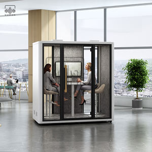 Hansom 4 Seat Work Pod Phone Office Booth Sala <span class=keywords><strong>de</strong></span> comunicación Cheap Meeting Pod para la venta - Product Image 6