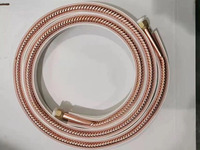 Tuyau de cuivre en spirale de tube de cuivre flexible isolé de 8/3 et 1/4 pour la climatisation de réfrigération à courant alternatif alimentée au gaz