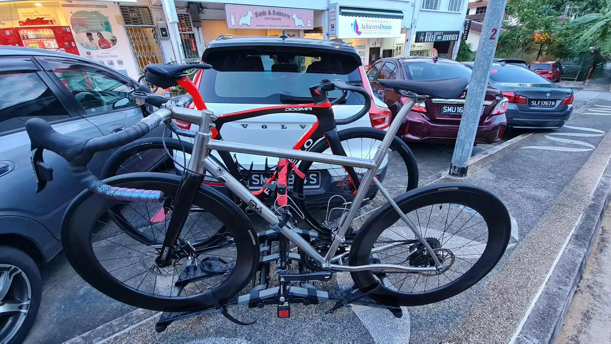 Marco de bicicleta de carretera de grava personalizado, marco de bicicleta de carreras de aleación de titanio con freno de disco, 700x32C, precio de fábrica