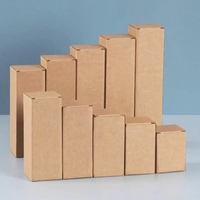 Vente directe du fabricant, petite boîte rectangulaire en carton ondulé pour cosmétiques et bijoux, impression de logo personnalisée écologique