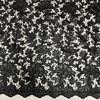 Tissu laser en cuir 2023 Haute Qualité faux cuir Guipure Dentelle Dernier français noir Dentelle PU Tissu Pour vêtements