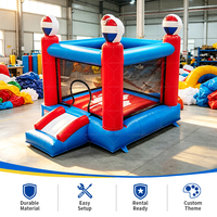 Château gonflable PVC pour enfants, toboggan gonflable extérieur, combo de jeux gonflables pour fêtes, maison de rebond gonflable pour la maison