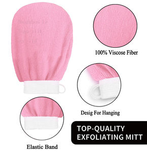 150d Enkele Viscose Marokko Exfoliërende Kessa-Handschoen Exfoliërende Body Marokko Badhandschoen Hammam Scrub Handschoen - Product Image 2