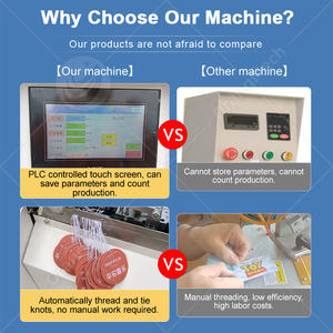 Máquina ORME para atar etiquetas colgantes de automóviles, enhebrador de etiquetas para camisas, máquina para atar nudos de hilo para etiquetas colgantes - Product Image 5