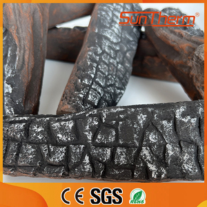 8 Piezas de Leños de Gas Cerámicos, Leños <span class=keywords><strong>Artificiales</strong></span> Realistas <span class=keywords><strong>para</strong></span> <span class=keywords><strong>Chimenea</strong></span> de Gas, Brasero - Product Image 3