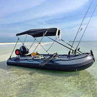 Durable PVC Hypalon Aluminium Plancher Sauvetage Bateau À Rames gonflable RIB Pêche Canot Ponton bateaux avec CE