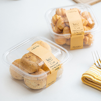 Boîte transparente en blister de qualité alimentaire pour pâtisseries, petits gâteaux, desserts, biscuits