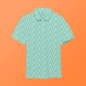 Chemises de golf pour hommes, nouvelle collection, design cool, jersey polyester spandex, sublimation de luxe, logo personnalisé, couple élégant - Product Image 4