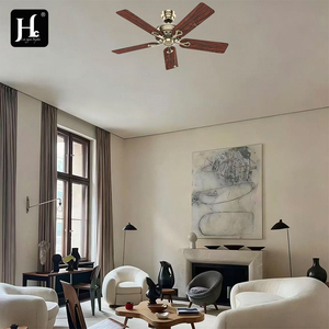 52-inch decorative chandelier <b>ceiling</b> fan for living room & dining room, vintage <b>ceiling</b> fan with <b>remote</b> <b>control</b> - Product Image 6