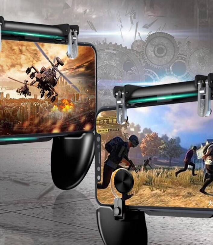 W11+ Mobile Gamepad Controller game handle mobile phone shell case gamepad holder joystick fire trigger all in one for phone