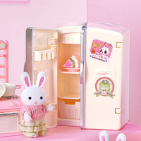 2025 Offre Spéciale lapin jouer maison famille maison de poupée cuisine jouets Simulation bricolage lapin maison accessoires jouets pour filles
