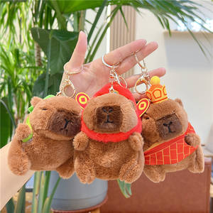 Peluche mignonne de capybara, pendentif tortue, petit cadeau pour les jeux, poupée pour enfants, porte-clés, accessoire, mini figurine - Product Image 1