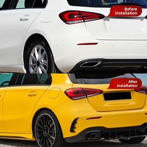 2018 + <span class=keywords><strong>Mercedes</strong></span>-Benz <span class=keywords><strong>A</strong></span>-Class W Spoiler posteriore 8.85kg Hatchback A180 A200 A220 AMG paraurti nuove parti di modifica transfrontaliera - Product Image 1