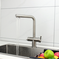 304 acier inoxydable 4 voies filtre refroidisseur robinet d'eau avec système RO robinet à soda 4 en 1 robinet de cuisine Osmosi