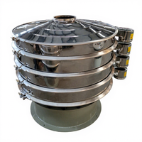 Tamis vibrant circulaire pour huile de palme avec moteur, boîte de vitesses et pompe pour le criblage de poudres