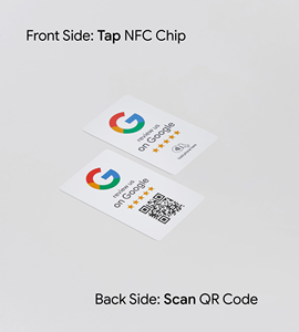 Carte NFC intelligente en PVC personnalisée pour lien de révision - Product Image 4