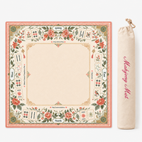 Tapis de jeu de poker et de mahjong américain professionnel, moderne et luxueux, avec règles Charleston Joker, silencieux, antidérapant, en caoutchouc