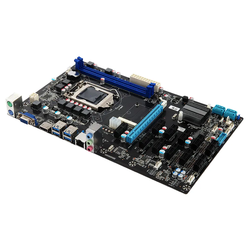 12 GPU Esonic marca scheda madre B250 D12P-D4 con LGA1151 B250 Chipset esperto