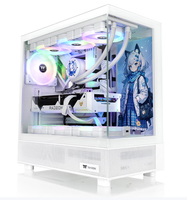 Caja de Pc de escritorio de alta calidad 9 ventiladores 360 enfriador de agua compatible con placa base Micro Atx ITX vidrio templado Atx Gaming Pc Case