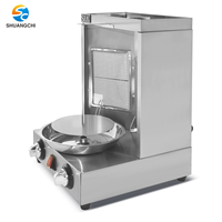 Machine à Kebab et Shawarma Semi-Automatique en Acier Inoxydable avec Roulement pour Usage Domestique et Professionnel, Production de Viande, Inclut Pompe et Moteur