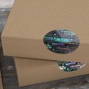 Elektronica Beveiliging Overlay Uv-Geprint Holografisch Label Duurzame Fraudebestendige Huisdierensticker Verificatie - Product Image 2