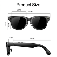 Lunettes intelligentes IA avec caméra 20MP, lunettes IA pour l'enregistrement de vlogs et le cyclisme en extérieur, lunettes vidéo mains libres avec Bluetooth