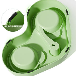 Bol d'eau et de nourriture pour animaux de compagnie, un seul bol pour <span class=keywords><strong>chat</strong></span> et chien avec abreuvoir automatique en acier inoxydable - Product Image 6