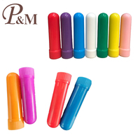 Tube inhalateur nasal vierge moulé par injection, avec mèche en coton, pour huiles essentielles d'aromathérapie, vente en gros, direct usine