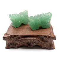 Sculpture de dragon en cristal naturel de 1,5 pouce, pierre de guérison pour la décoration de la maison, protection, richesse, cadeau