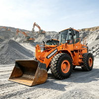 Langlebiger Schwerlast-Radlader Doosan DL505 mit Verstärkter Schaufel und Robustem Stahlrahmen für Steinlager- und Hofarbeiten