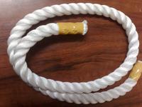Corde en polyéthylène blanche à 3 brins, 1/2 pouce x 100 pieds, résistante aux UV, pour l'amarrage et l'ancrage des bateaux et des quais