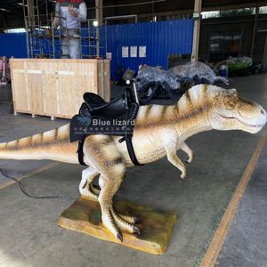 Dinosaure animatronique T-Rex à chevaucher, modèle de Tyrannosaurus Rex, équipement d'amusement mécanique pour enfants dans les parcs à thème - Product Image 6