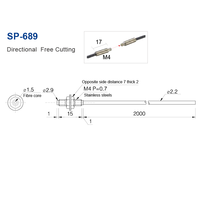 Prix d'usine M3 Résistance aux hautes températures 180 ℃   Sonde de capteur de câble à fibre optique de remplacement pour Key FU-88