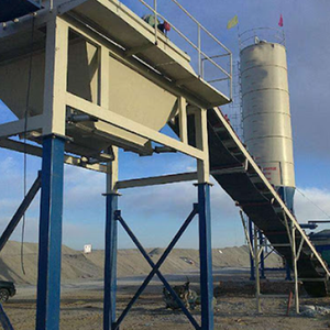 Centrale à béton autochargeante 90m3/h à faible bruit avec plusieurs bacs pour projets de construction - Product Image 6