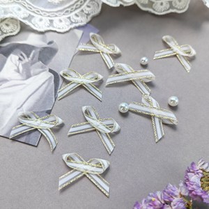 ริบบิ้นซาตินสีขาวขนาดเล็กงานแฮนด์เมดจากโรงงานจีนสำหรับเครื่องประดับชุดชั้นในและของตกแต่งของขวัญ - Product Image 5