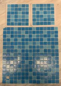 <span class=keywords><strong>Piastrelle</strong></span> a Mosaico in Vetro Termofusibile 20x20 dal Design Moderno per Piscine e Pareti di Hotel con Caratteristica Effetto Parquet - Product Image 4