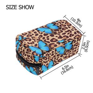 Wholesale Custom Butterfly Printed Makeup <b>Bag</b> for Women Cosmetic Pouch with Zipper Portable <b>Wash</b> <b>Bag</b> for Travel - Product Image 3