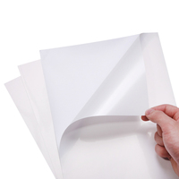Papel Adhesivo de Vinilo Yupo Mate y Brillante, Impermeable, Imprimible en Inyección de Tinta, Tamaño 8.5x11 A4, para Impresoras Láser e Inyección de Tinta