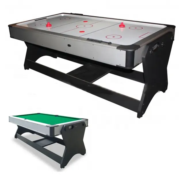 2 in 1 Pockey Combination Game Table - Billiard Pool Table, Air Hockey Table