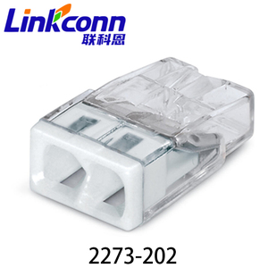 Connecteur à fils compact WAGOS 2273-202, connecteur à fils compact WAGOS 2273 203, bornier à 2 conducteurs de 2,5 mm, connecteurs à fils compacts 2273 - Product Image 2