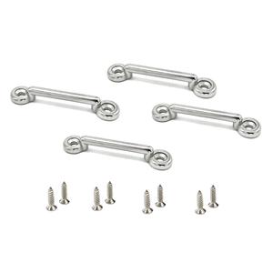 Ensemble <span class=keywords><strong>de</strong></span> 4 boucles pour cuir chevelu en acier inoxydable, baskets - Product Image 1