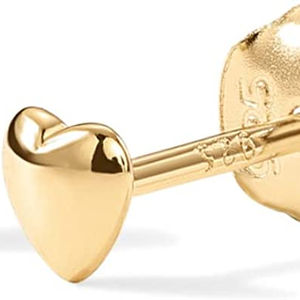 महिलाओं की ट्रेंडी 925 स्टर्लिंग सिल्वर कैट डे हार्ट स्टड इयररिंग्स प्यारी बिल्ली 14k गोल्ड प्लेटेड गहने - Product Image 1