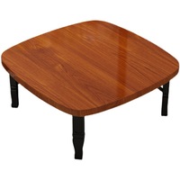 Table carrée pliable en bambou, mobilier de salon, style antique Meida Kang, table à manger simple, table basse Tatami, pour baie vitrée, petit lit de dortoir